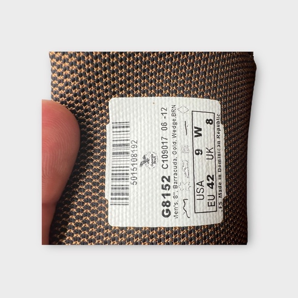 Georgia Wedge Work Boots Mens Size 9 W Barracuda Gold Leather G8152 Good Cond! - Picture 8 of 10